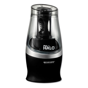 Westcott® Halo Colored Pencil Non-stick Electric Sharpener, Ac-powered, 3.5 X 6.75, Black-silver freeshipping - TVN Wholesale